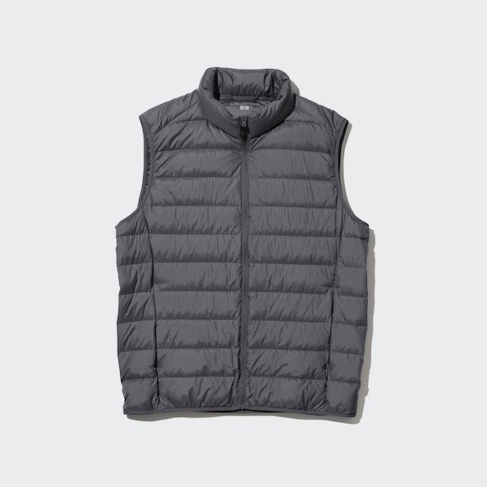 Uniqlo Men's Ultra Light Down Quilted Vest Small Grey Gray